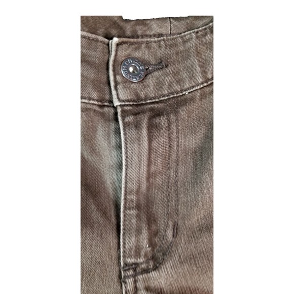 Chicos Platinum Ultimate Fit Jeans Lt Brown Embroider Stretch Sz 0.5 (6) Short - Picture 5 of 10